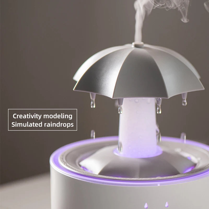 Humidificador Aromático Gotas de Lluvia con Rotación