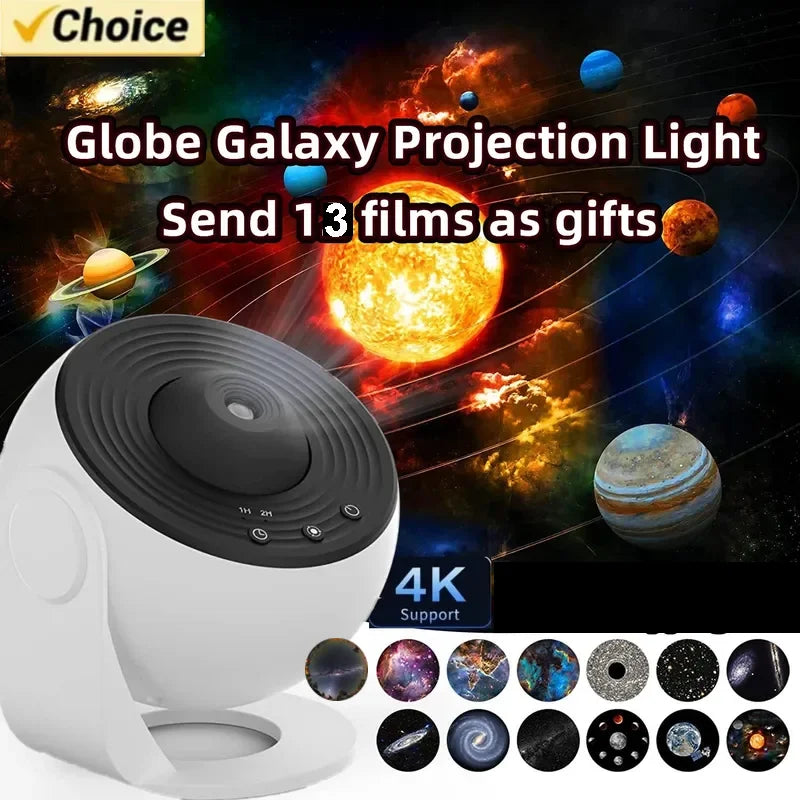 Proyector Galaxy 360° con Luz Nocturna y Proyecciones del Cielo Estrellado